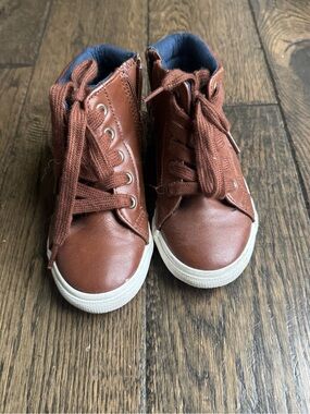 Cat & Jack Brown High-Top Kids Sneakers